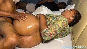 Beautiful cheating housewife with big natural tits and big black cock