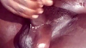 Chocolate bbc with sexy moans, multiple cum shots!