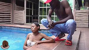 yo, she took that massive bbc right after a pool dip