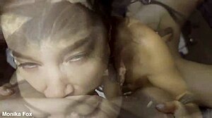 fan pov dominates monika fox with brutal anal facefuck and cum in mouth
