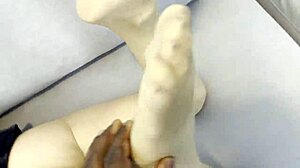 Horny Mature Rita Sucks Black Cock POV with Cumshot.