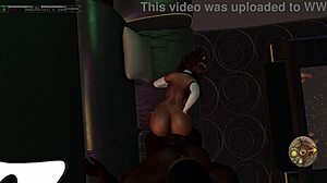 second life black guy fucks asian woman hard on the couch
