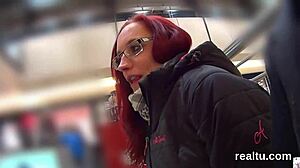 Gorgeous czech girl gets clothes ripped and anal pounded in mall pov