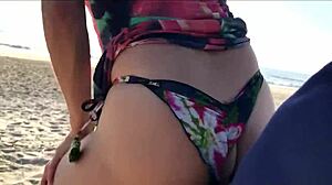 milf surprises me with public handjob in front of everyone