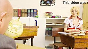 harmony hex gets fucked hard till her pussy's sore and he shoots cum all over her tits 😩