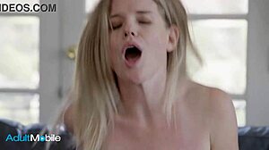 stunning blonde moans loud taking doggystyle anal on couch 😩