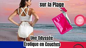 French diaper lover experiences sensual hypnosis trance on the beach.