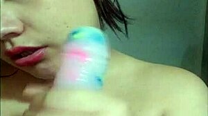 Beautiful Young Girl Teaches Lip Techniques.