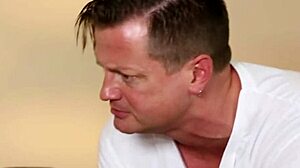 Horny blonde massage babe finds release under watchful eyes