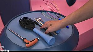 Russian Beauty Amalia Davis Tied And Tickled By Talia Mint