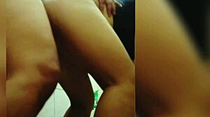 Asian Babe Bent Over in Bathroom for Intimate Moment