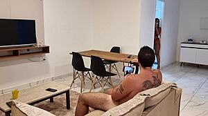 watch joyce camargo's behind scenes slutty ass and dp action!