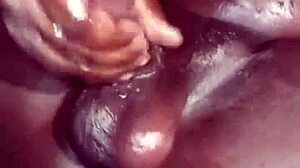 Chocolate bbc with sexy moans, multiple cum shots!