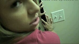 Stepsister moans with pleasure while riding my cock