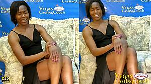 Man, this hot skinny black milf gets deep ass action in vegas casting!
