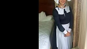 Pilgrim woman gets black bred.