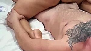 POV - Curvy Latina Milf in Lingerie Loves Riding Fat Cock Up Close