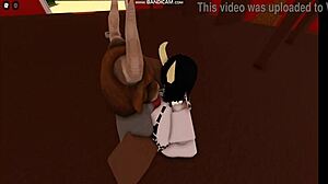 cow girl rides and gets fucked hard by bull in intense cowgirl position