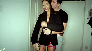 i squirted all over from tinder date's licking - lia lin & jimmy bud