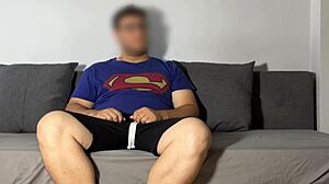 Fucking my wife's friend in cowgirl while she's in the room, so risky!