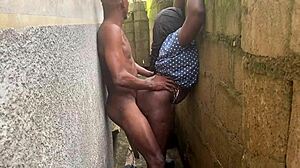 Teen bent over for monster cock in small corner