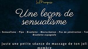 a lesson in sensuality with french audio and gentle handjob