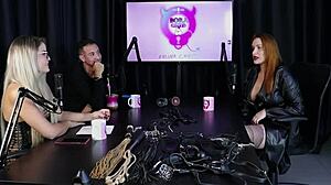 maisa pravo explores bdsm submission in sheer red lingerie