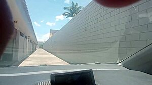 Hot Aunt Fingers Niece's Wet Pussy During Car Ride