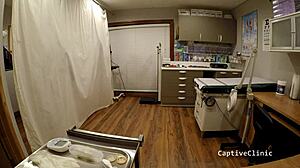 Redhead Donna Leigh Vibrates Gaping Pussy Backstage