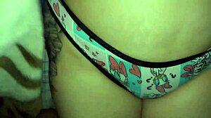 my stepdaughter says, look at my tight pussy in these new panties