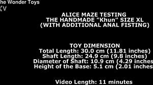 Alice Maze tests anal fisting