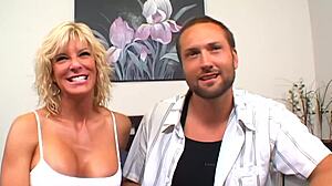 bbc blonde mom and billy glide in doggystyle action