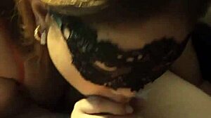 asian wife sucking huge cock in private