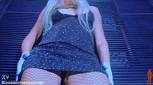 Mature Hot Blonde With Hairy Pussy And Delicious Natural Tits Masturbates Her Tasty Big Ass