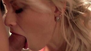 stroking licking and sucking blowjob