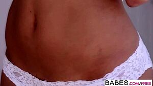 in this babes video, naja irie sips mocha and gets cum