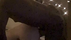 Watch this gorgeous babe take deep hard doggy with a big black cock