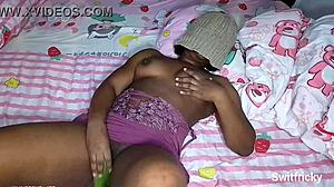 i'm fuckin my horny pot with a cucumber