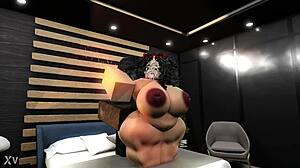 Chubby asian takes big black cock