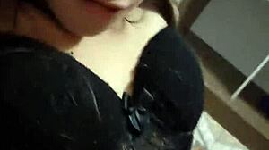 the teen's pussy got wet missing my cock