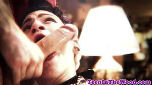 Stranded teen banged hard missionary