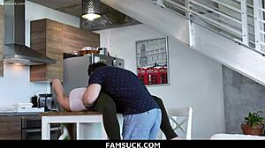 Stepsister Feels Taboo Thrill as Stepbrother Eats Her Pussy in Living Room