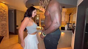 She feels obsessed with sucking that big black cock