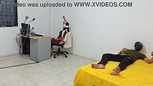 Young 18+ Step Sister Sits While I Masturbate For Her