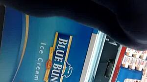 I hided the camera for her ass in leggings candidly