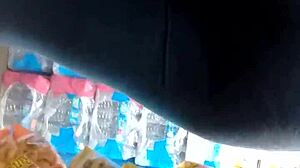 I hided the camera for her ass in leggings candidly