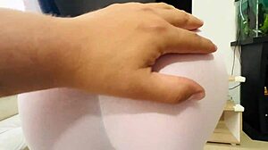 Latina Colombian Wife With Giant Cameltoe Seduces Lovers During Housework!