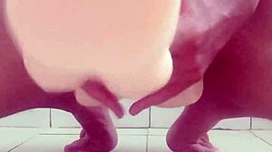 Taiwanese fuck doll takes monster cock in self-pleasure session