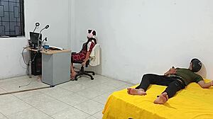 Young 18+ Step Sister Sits While I Masturbate For Her