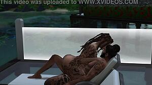 Sims 4 - Tierra Gets Fucked by the Pool